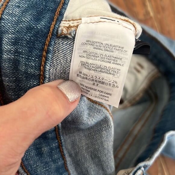 Madewell 9” High-Rise Skinny Jeans Distressed Destroyed women’s size 26 - Picture 9 of 12